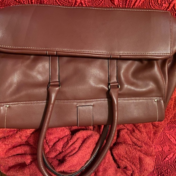 Non branded pleather shoulder bag brick red - Picture 3 of 16
